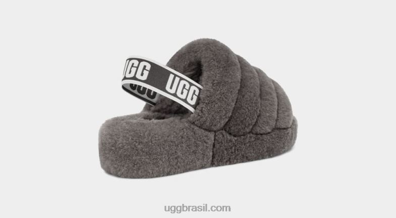 carvão 4VTTD712 UGG mulheres fofo sim deslize
