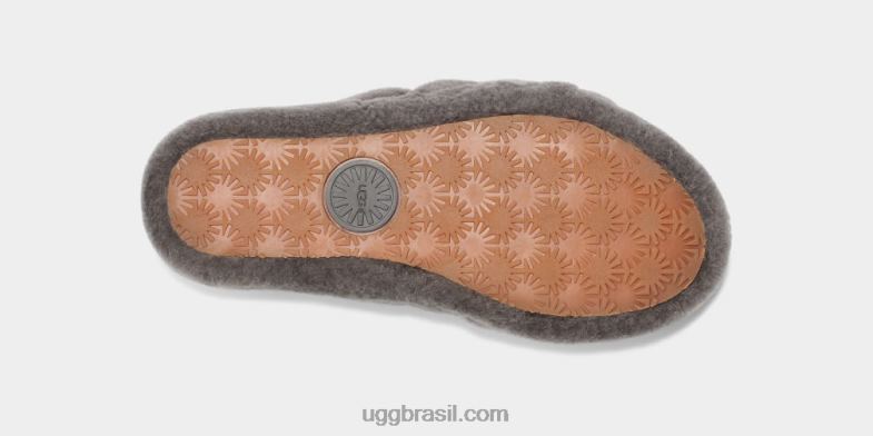 carvão 4VTTD712 UGG mulheres fofo sim deslize