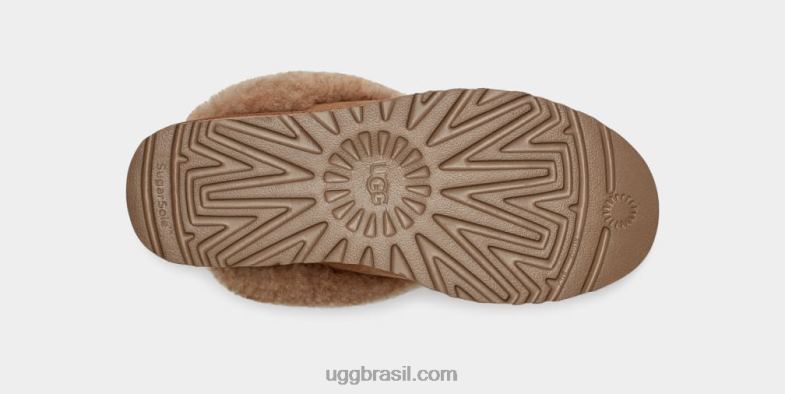 castanha 4VTTD397 UGG mulheres chinelo clássico ii