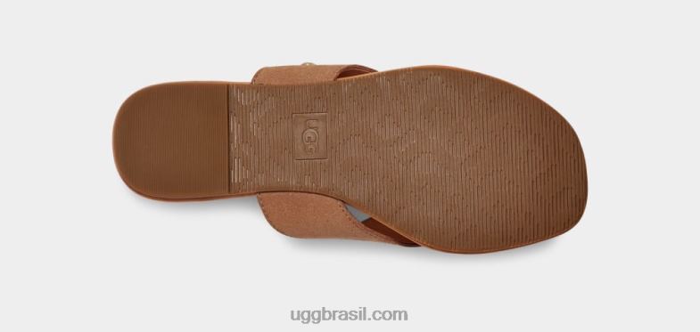 castanha 4VTTD3 UGG mulheres carey flip camurça