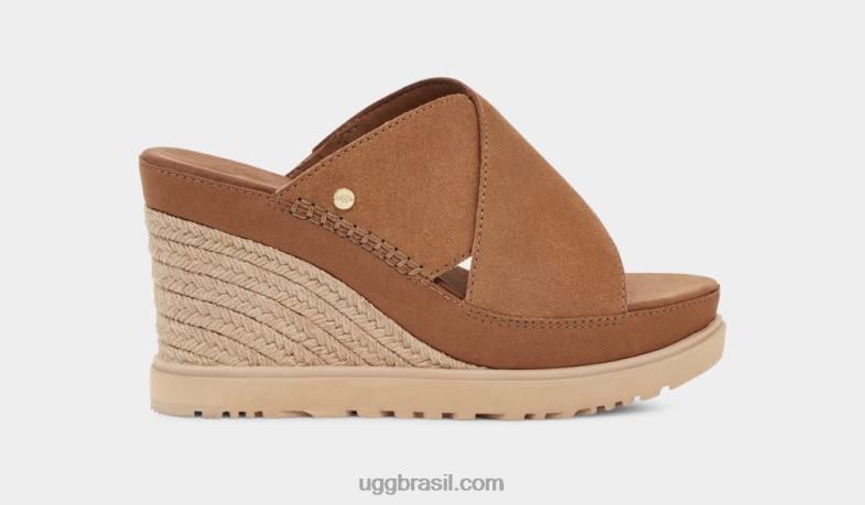 castanha 4VTTD454 UGG mulheres escorregador do abade