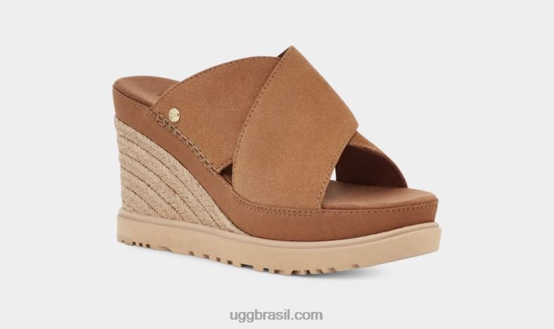 castanha 4VTTD454 UGG mulheres escorregador do abade