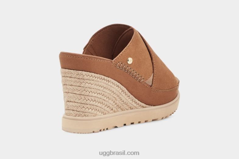 castanha 4VTTD454 UGG mulheres escorregador do abade