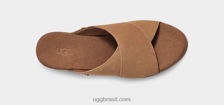 castanha 4VTTD454 UGG mulheres escorregador do abade