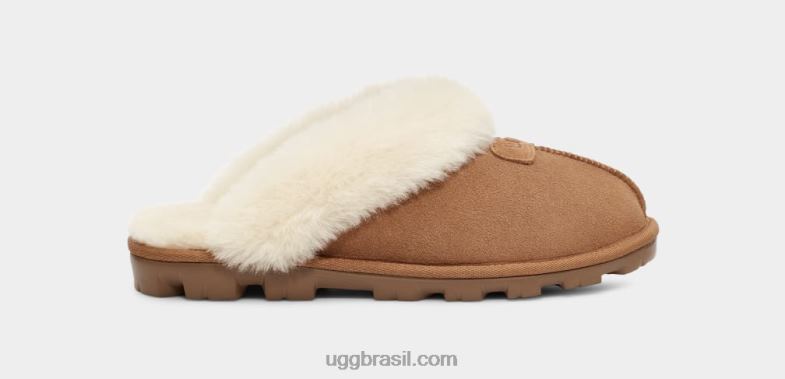 castanha 4VTTD486 UGG mulheres chinelo coquete