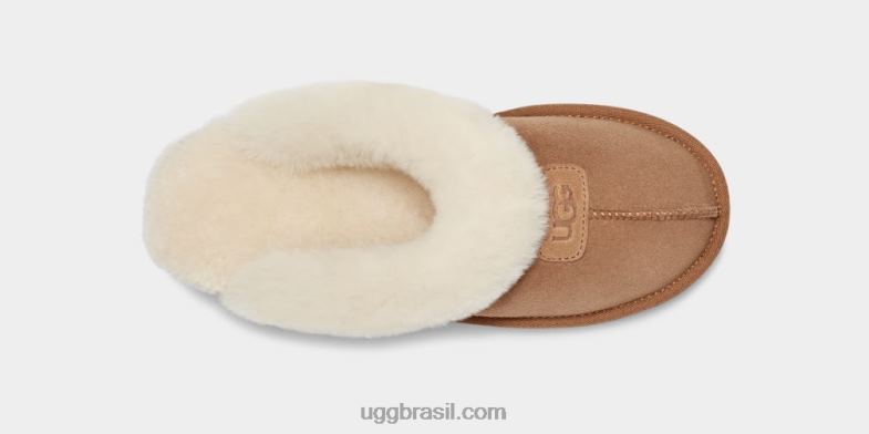 castanha 4VTTD486 UGG mulheres chinelo coquete