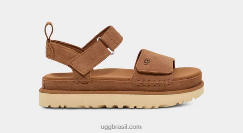 castanha 4VTTD575 UGG mulheres estrela dourada
