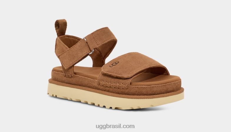 castanha 4VTTD575 UGG mulheres estrela dourada