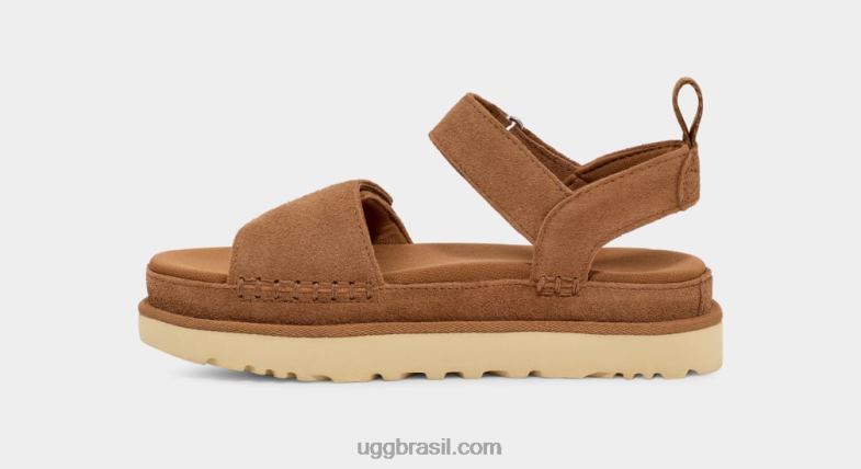 castanha 4VTTD575 UGG mulheres estrela dourada
