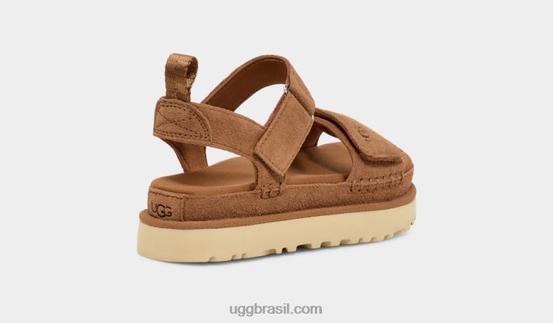 castanha 4VTTD575 UGG mulheres estrela dourada