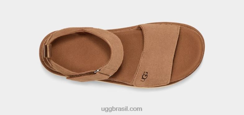 castanha 4VTTD575 UGG mulheres estrela dourada