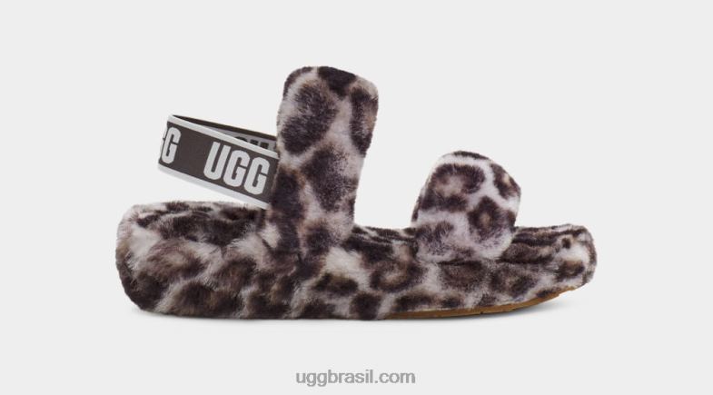 cinza tempestuoso 4VTTD815 UGG mulheres oh sim estampa de pantera
