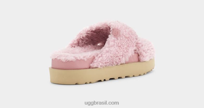 concha 4VTTD831 UGG mulheres corrediça cruzada de açúcar fuzz