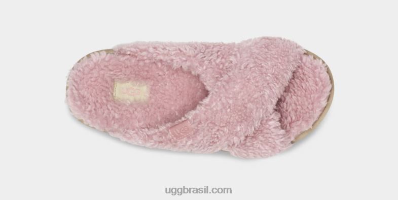 concha 4VTTD831 UGG mulheres corrediça cruzada de açúcar fuzz