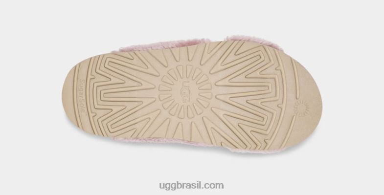 concha 4VTTD831 UGG mulheres corrediça cruzada de açúcar fuzz