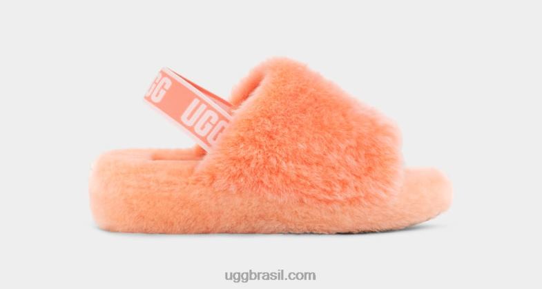 coral mole 4VTTD71 UGG mulheres fluff sim deslizar pena