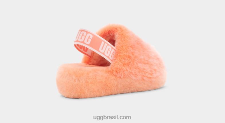 coral mole 4VTTD71 UGG mulheres fluff sim deslizar pena