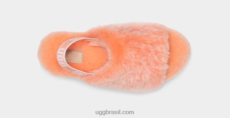 coral mole 4VTTD71 UGG mulheres fluff sim deslizar pena