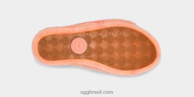 coral mole 4VTTD71 UGG mulheres fluff sim deslizar pena