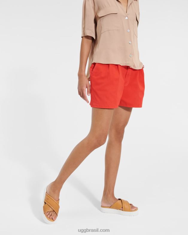 couro bege 4VTTD538 UGG mulheres banda cruzada zayne