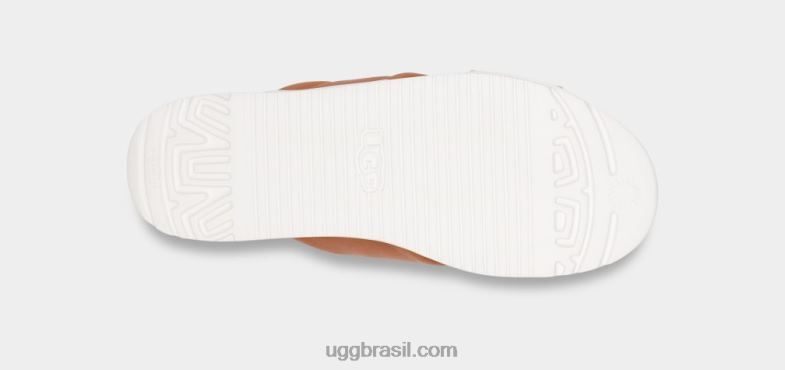 couro bege 4VTTD538 UGG mulheres banda cruzada zayne