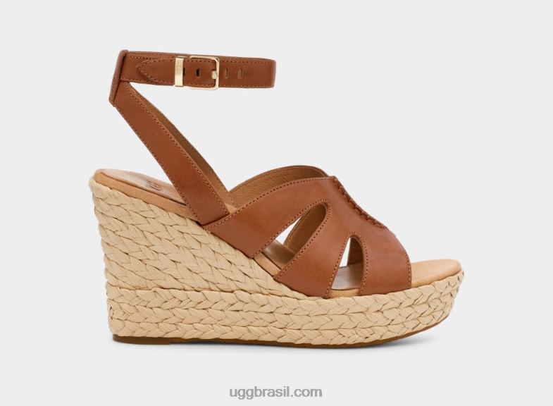 couro castanho 4VTTD60 UGG mulheres carena