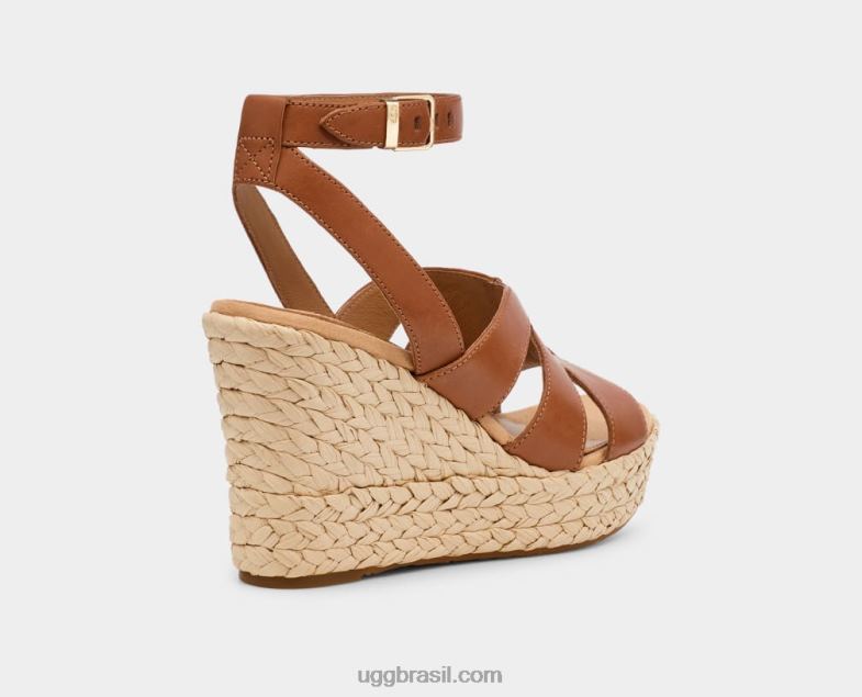 couro castanho 4VTTD60 UGG mulheres carena