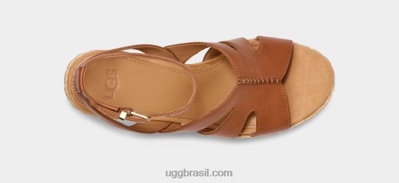 couro castanho 4VTTD60 UGG mulheres carena