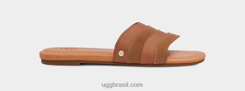 couro castanho 4VTTD828 UGG mulheres ximena