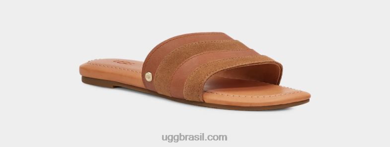 couro castanho 4VTTD828 UGG mulheres ximena