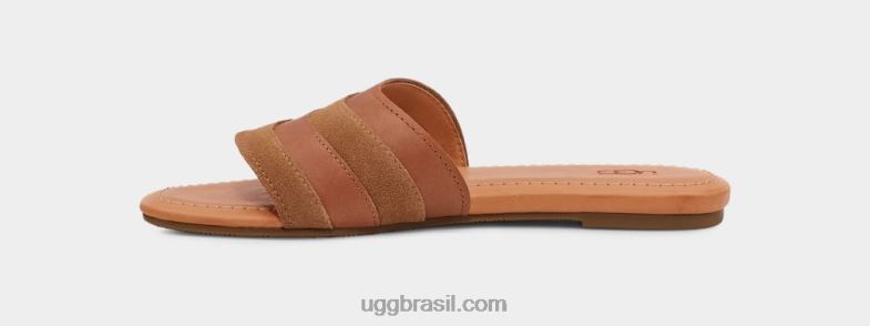 couro castanho 4VTTD828 UGG mulheres ximena