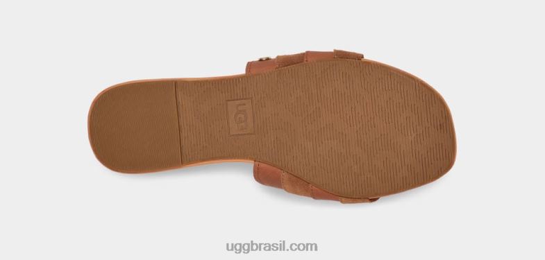 couro castanho 4VTTD828 UGG mulheres ximena