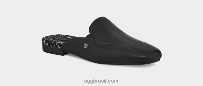 couro preto 4VTTD751 UGG mulheres mula janaya