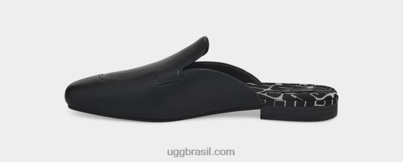 couro preto 4VTTD751 UGG mulheres mula janaya
