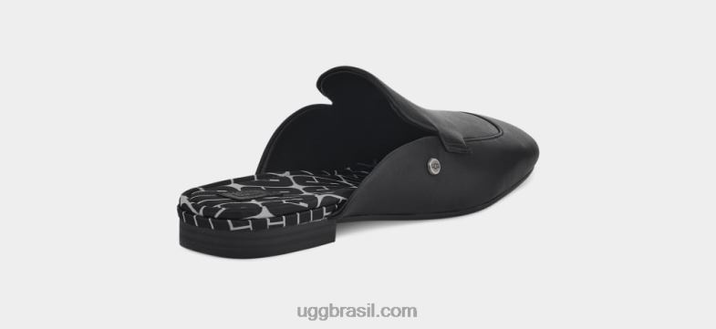 couro preto 4VTTD751 UGG mulheres mula janaya
