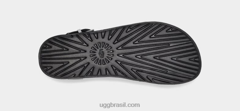 couro preto 4VTTD752 UGG mulheres alça solivan