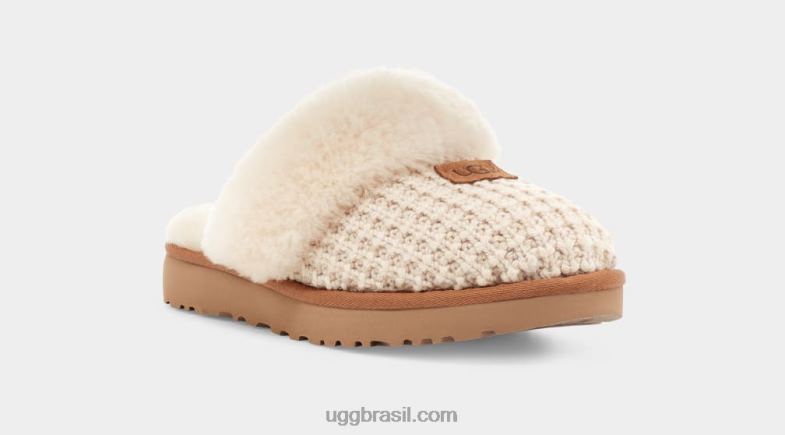 creme 4VTTD2125 UGG mulheres chinelo aconchegante