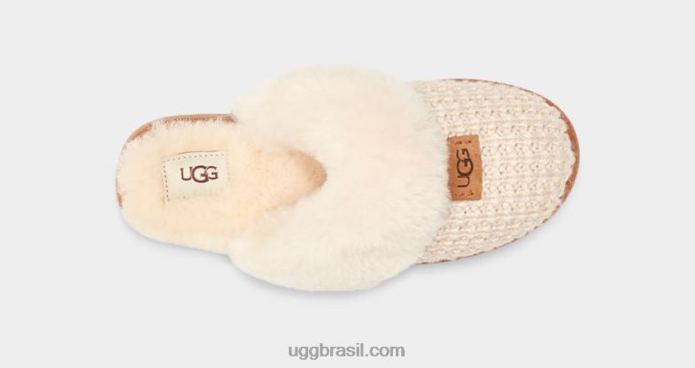creme 4VTTD2125 UGG mulheres chinelo aconchegante