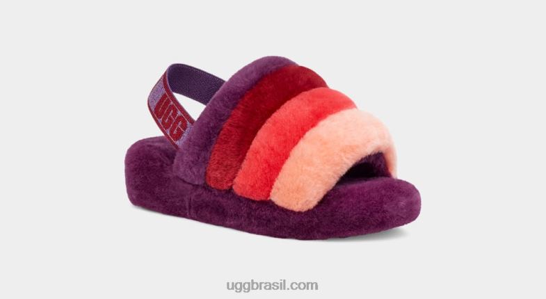 doce de ameixa multi 4VTTD827 UGG mulheres fluff sim slide ombre