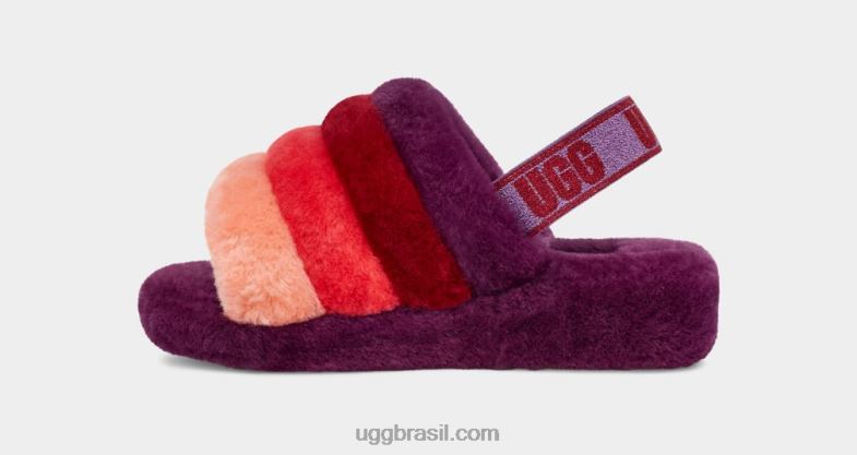 doce de ameixa multi 4VTTD827 UGG mulheres fluff sim slide ombre