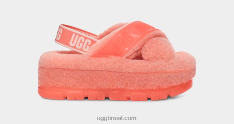 estrela do mar rosa 4VTTD730 UGG mulheres fuzzita claro