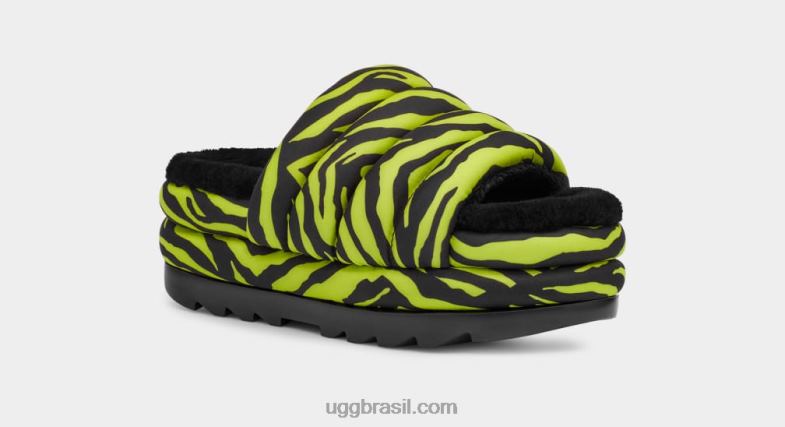 limão 4VTTD42 UGG mulheres maxi slide impressão de tigre