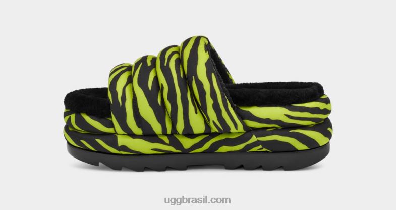 limão 4VTTD42 UGG mulheres maxi slide impressão de tigre