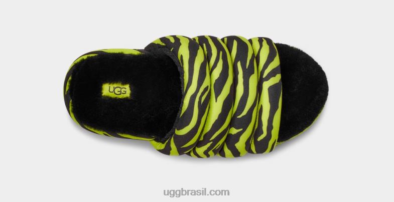 limão 4VTTD42 UGG mulheres maxi slide impressão de tigre