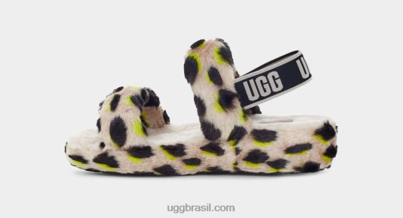 limão 4VTTD765 UGG mulheres oh sim impressão de chita