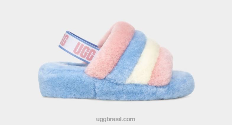 listras de orgulho 4VTTD839 UGG mulheres orgulho fluff sim deslize