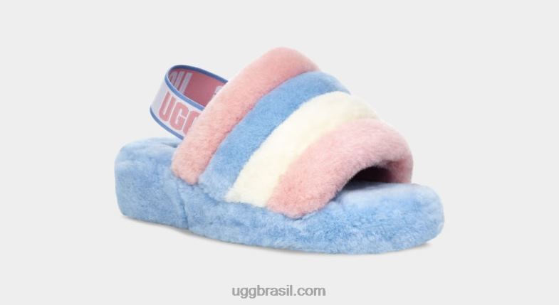 listras de orgulho 4VTTD839 UGG mulheres orgulho fluff sim deslize