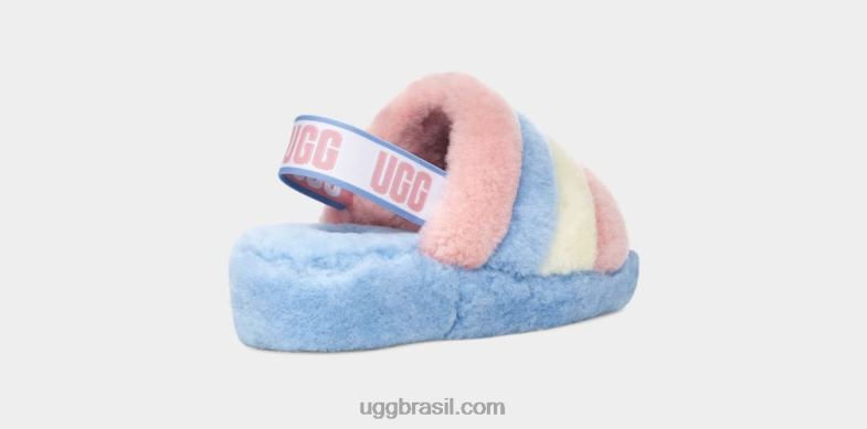 listras de orgulho 4VTTD839 UGG mulheres orgulho fluff sim deslize