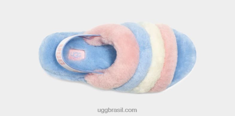 listras de orgulho 4VTTD839 UGG mulheres orgulho fluff sim deslize