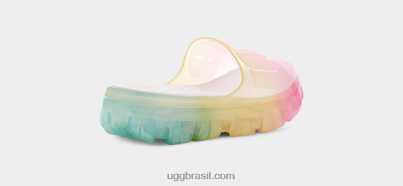 mistura de arco-íris 4VTTD345 UGG mulheres slide aquarelas jella clear